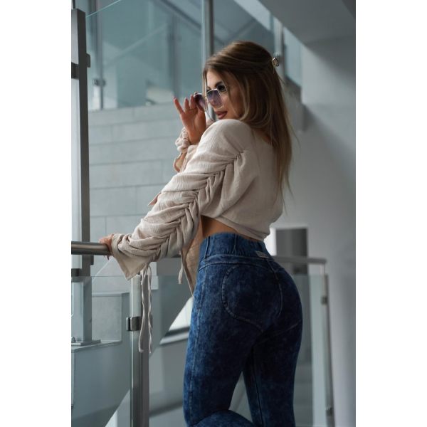 Legginsy modelujące JEANS HEARTS MARMUR    XS - S - M - L - XL